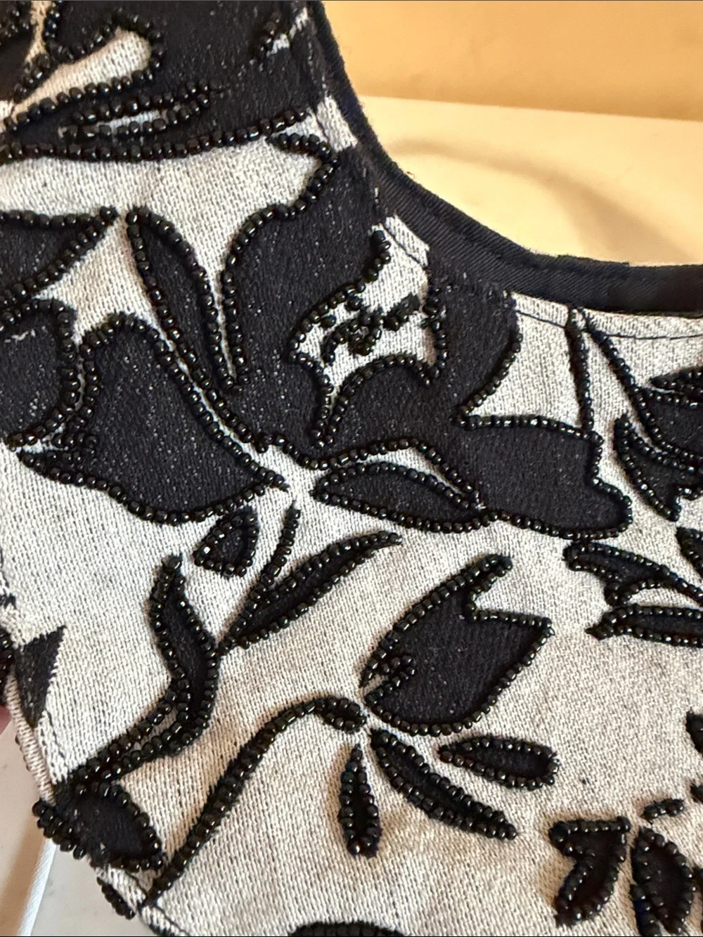 a new day Black & Cream Floral Shoulder Bag